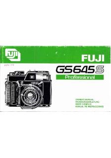 Fujifilm GS 645 S manual. Camera Instructions.